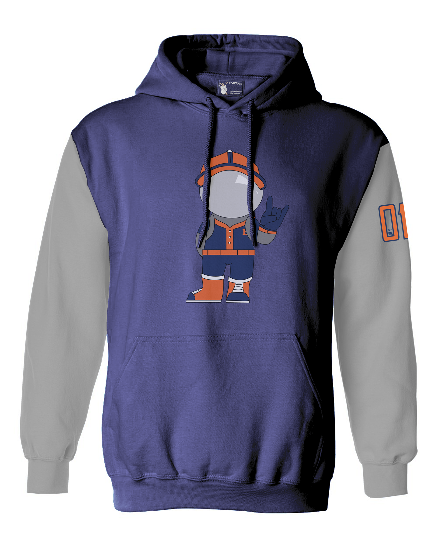 Baseball Themed Varsity Hoodie