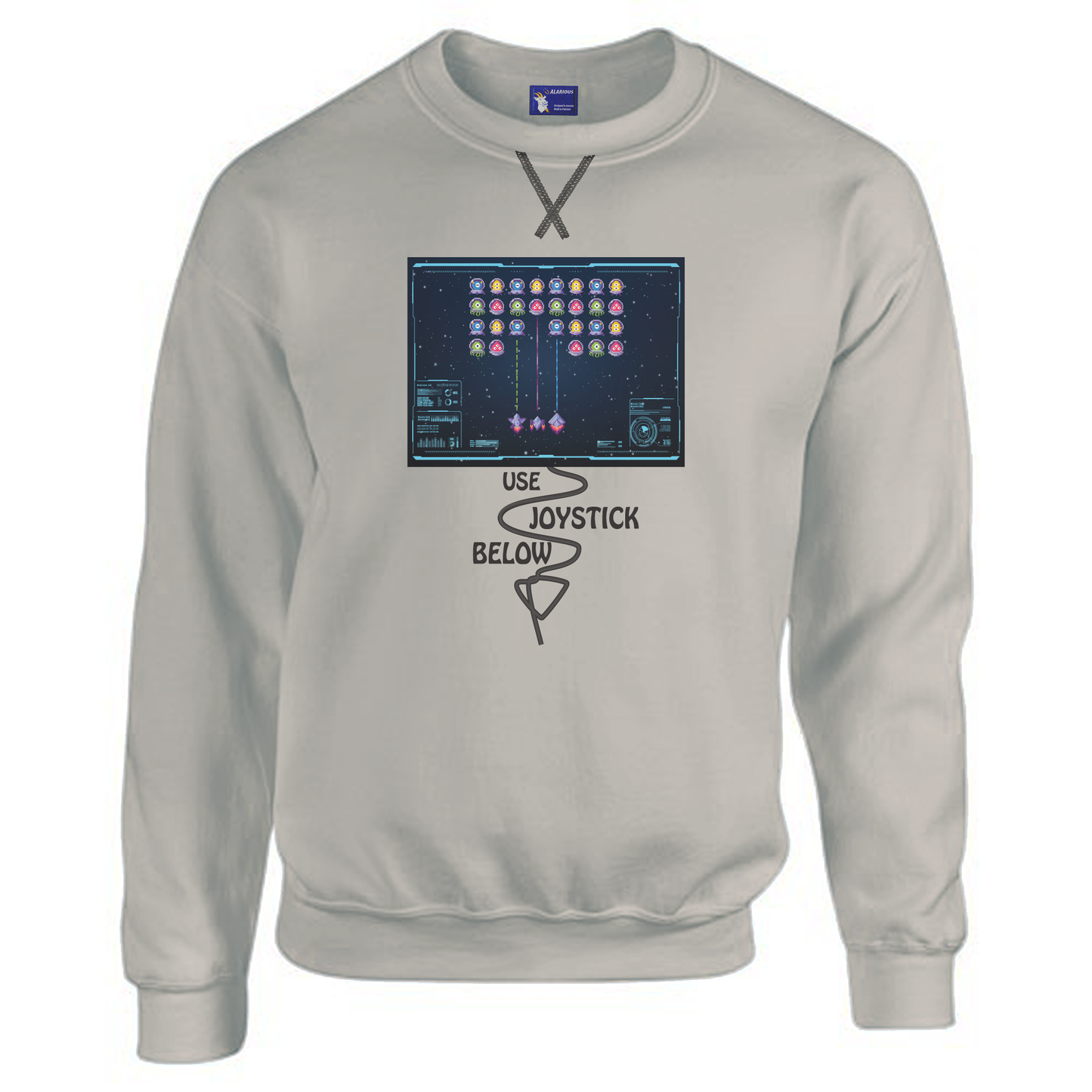 Joystick Below Sweatshirt
